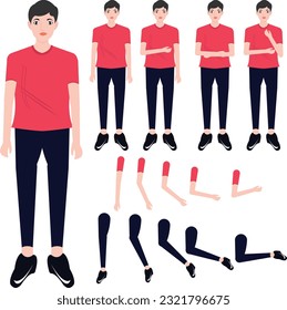 Character Design In A Single Person all Set