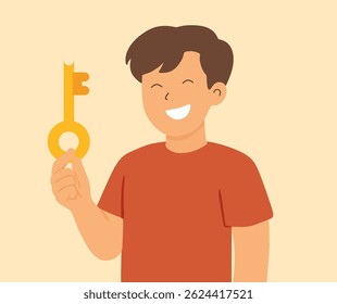 Diseño de personajes que lleva la llave