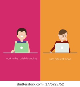 character design work in the social destancing
