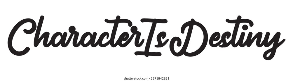 character is destiny text on white background.