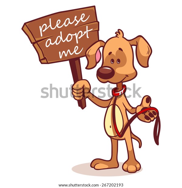 Character Dog Banner Adopt Me Vector Stock Vector Royalty