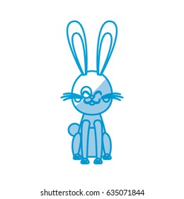 character easter rabbit happy celebration