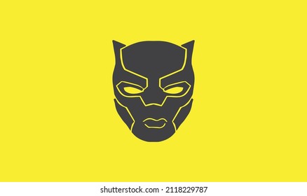 Character face drawing,head logo vector.Vector symbol of character.