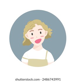 Character face vector isolated on white background, Vector illustration EPS 10