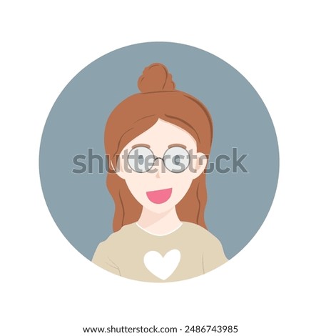 Character face vector isolated on white background, Vector illustration EPS 10