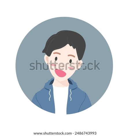 Character face vector isolated on white background, Vector illustration EPS 10