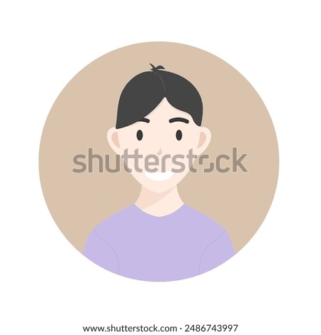 Character face vector isolated on white background, Vector illustration EPS 10