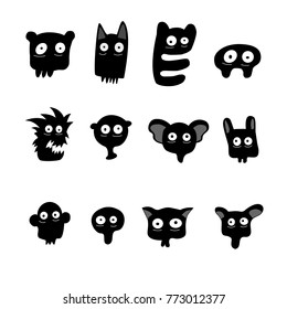 character faces black