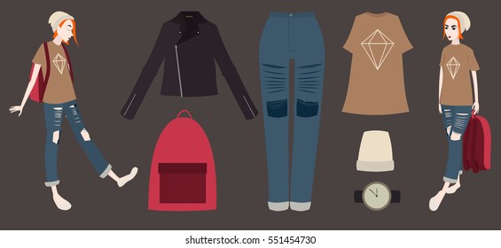 character, fashion girl