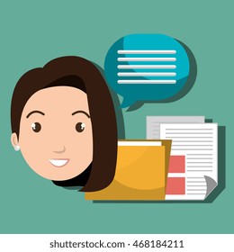 character file sheet message vector illustration graphic