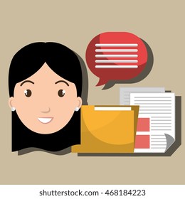 character file sheet message vector illustration graphic