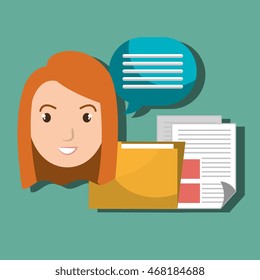 character file sheet message vector illustration graphic