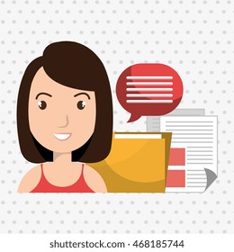 character file sheet message vector illustration graphic