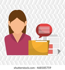 character file sheet message vector illustration graphic