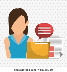 character file sheet message vector illustration graphic