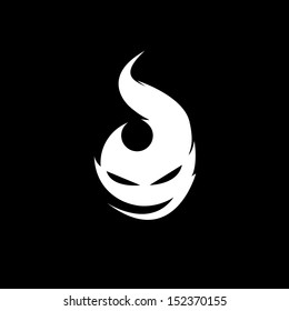 character flame. cheerful flame
