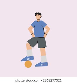 personajes de diseño plano personas con bola