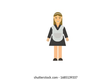 Carácter de diseño plano aislado. Dibujo vectorial de carácter plano.
