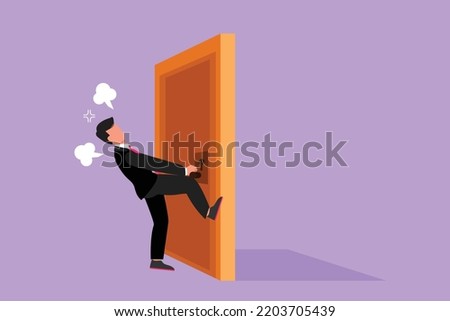 Similar – Image, Stock Photo Locked door closed door