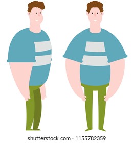 Character front and side