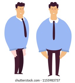 Character front and side