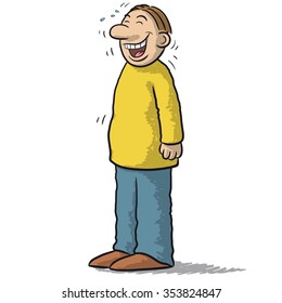a character with funny smile
