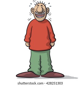 character with funny smile