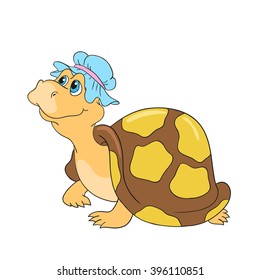 character funny turtle vector illustration