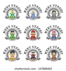 character game set