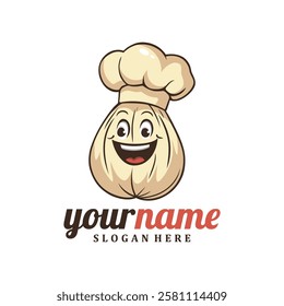 Character Garlic logo design concept vector. Creative Garlic Logo Design Template.