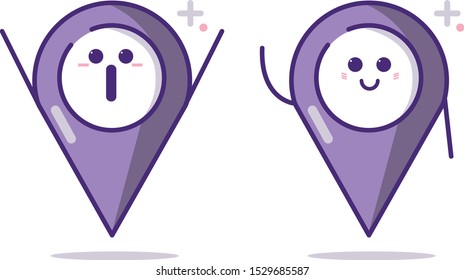 character geolocation navigator with face options