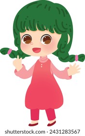 character girl boy kid child baby cute kawaii doll asian comic anime