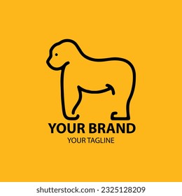 The character gorilla is suitable for your cool business logo