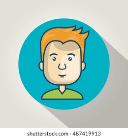character guy avatar internet graphic
