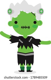 character halloween kids art cartoon vecotr cute 