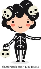 character halloween kids art cartoon vecotr cute 