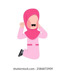 Character Of Happy Hijab Girl