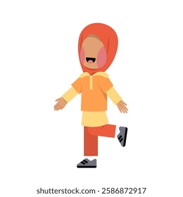 Character Of Happy Hijab Girl