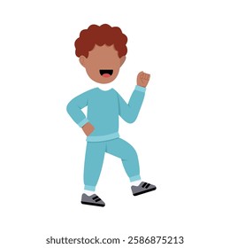 Character Of Happy Little Boy
