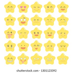 Character icon set · Cute star