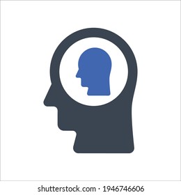 Character identity icon, Vector graphics