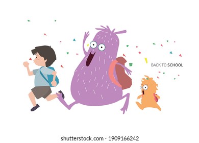 A character illustration of back to school concept.