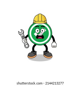 Caracteres Ilustración de marca de verificación con error 404 , diseño de caracteres