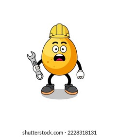 Character Illustration of golden egg with 404 error , character design