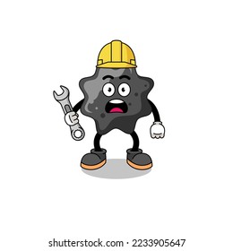 Character Illustration of ink with 404 error , character design