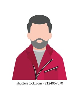 Character illustration from the money heist tv show