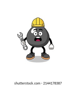 Ilustración de caracteres de aceite con error de 404 , diseño de caracteres