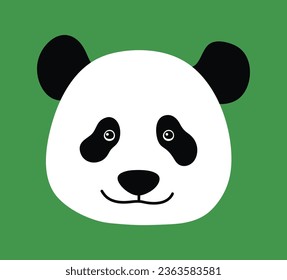 A character illustration of ‘panda’, China’s representative animal. Among pandas, they are 'giant pandas', mammals, bears, and their staple food is bamboo.