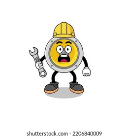 Character Illustration of speaker with 404 error , character design