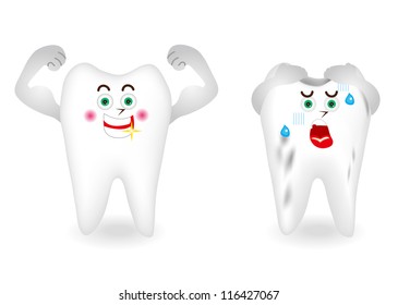 Character Illustration of tooth
